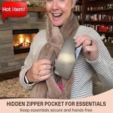 Cozy Scarf With Secret Pocket