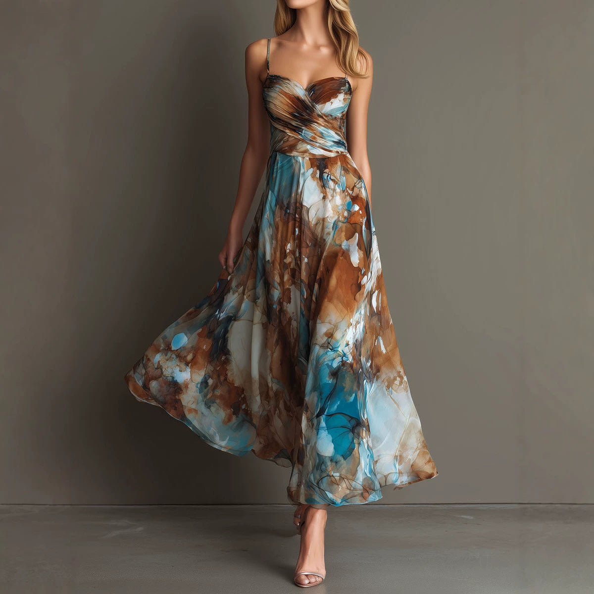 New Stylish and Elegant Printed Dress