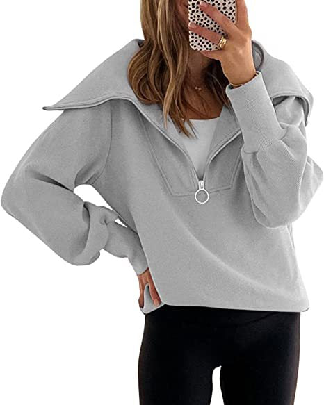 Cozy Drop-Shoulder Zip Hoodie for Women
