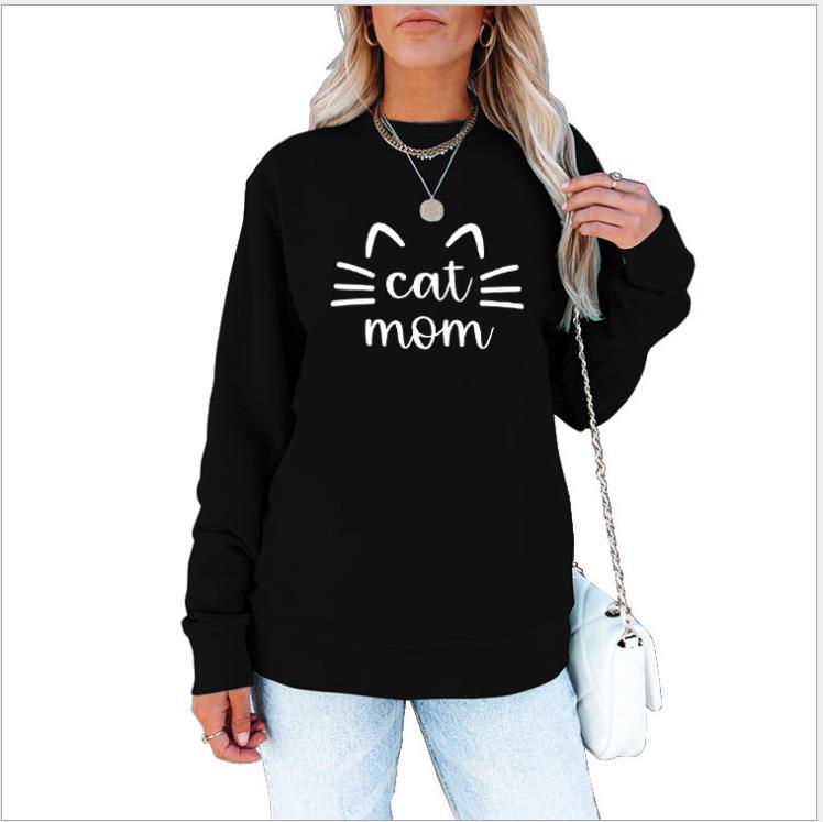 Chic Letter Print Loose Long Sleeve Casual Sweater