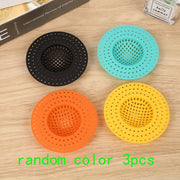 Anti‑Clog Sink Drain Filter Set – Random Color, Multi‑Pack