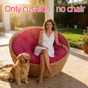 New Thickened Chair Cushion, Large Size Comfortable Chair Cushion (Cushion solely, Chair Not Included), Double-Sided Washable Chair Cushion, Skin-Friendly And Warm, Polyester Fiber Seat Cushion, Available in Multiple Colors, Foldable And Portable