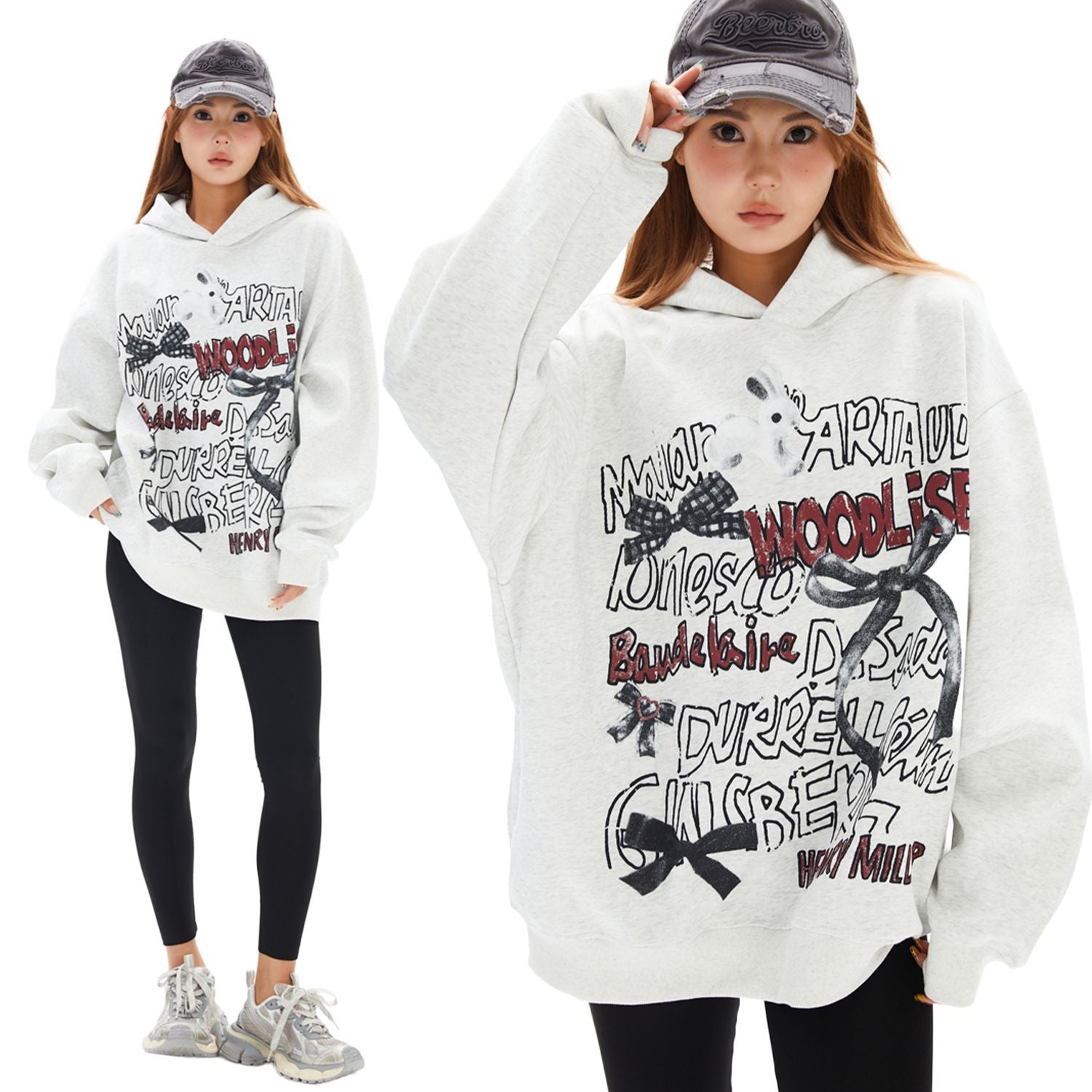 Women's Retro Thickened Hooded Sweatshirt