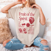 Retro Bible Poem Loose Fit Cotton Tee for Women – Casual Comfort