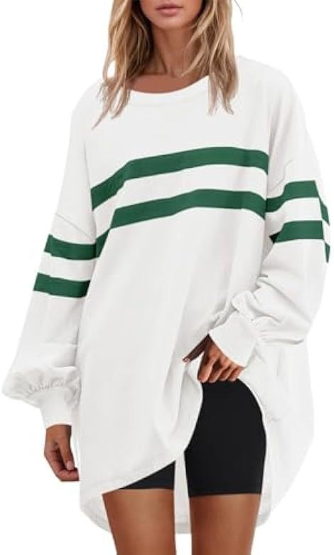 Cozy Round Neck Loose Pullover Sweater for Women