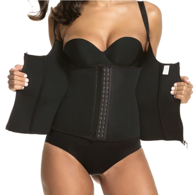Zippered Waist Trainer & Tummy Control Body Shaper Corset