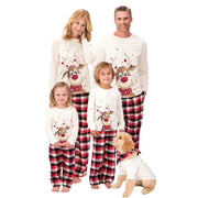 Cozy Elk Parent-Child Fleece Dress Set