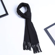 Men's Autumn Winter Scarf Cotton Plain Weave