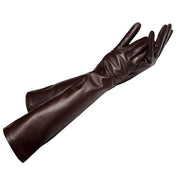 Warm Long Sheepskin Ladies Gloves