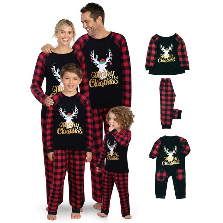Cozy Christmas Parent-Child Outfit Set