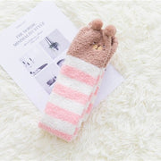Striped Velvet Socks for Women - Long Tube Style