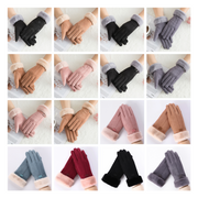 Warm Suede Gloves for Women