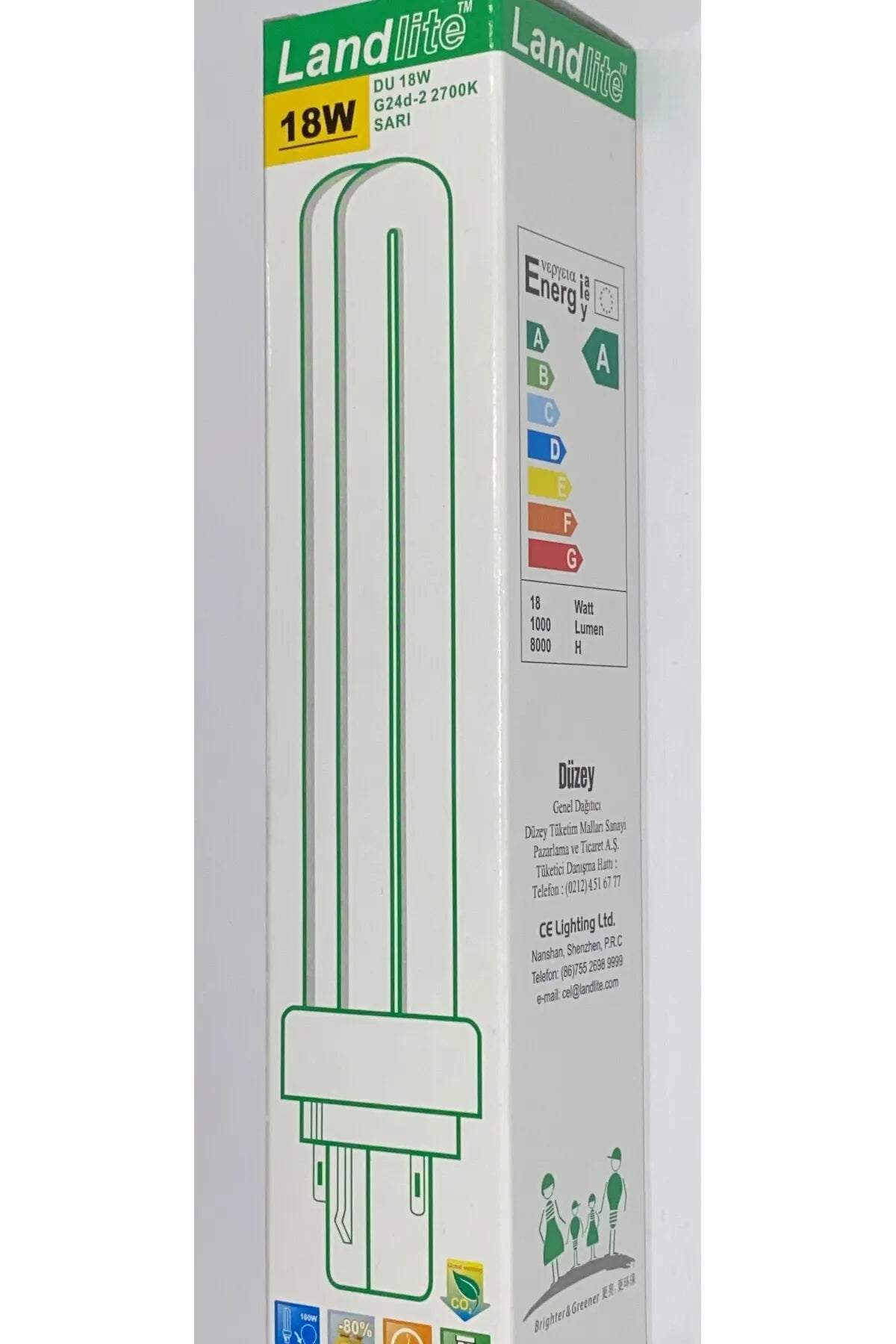 18W 827 2Pin Plc Yellow Bulb 2700 Kelvin (2Pcs)