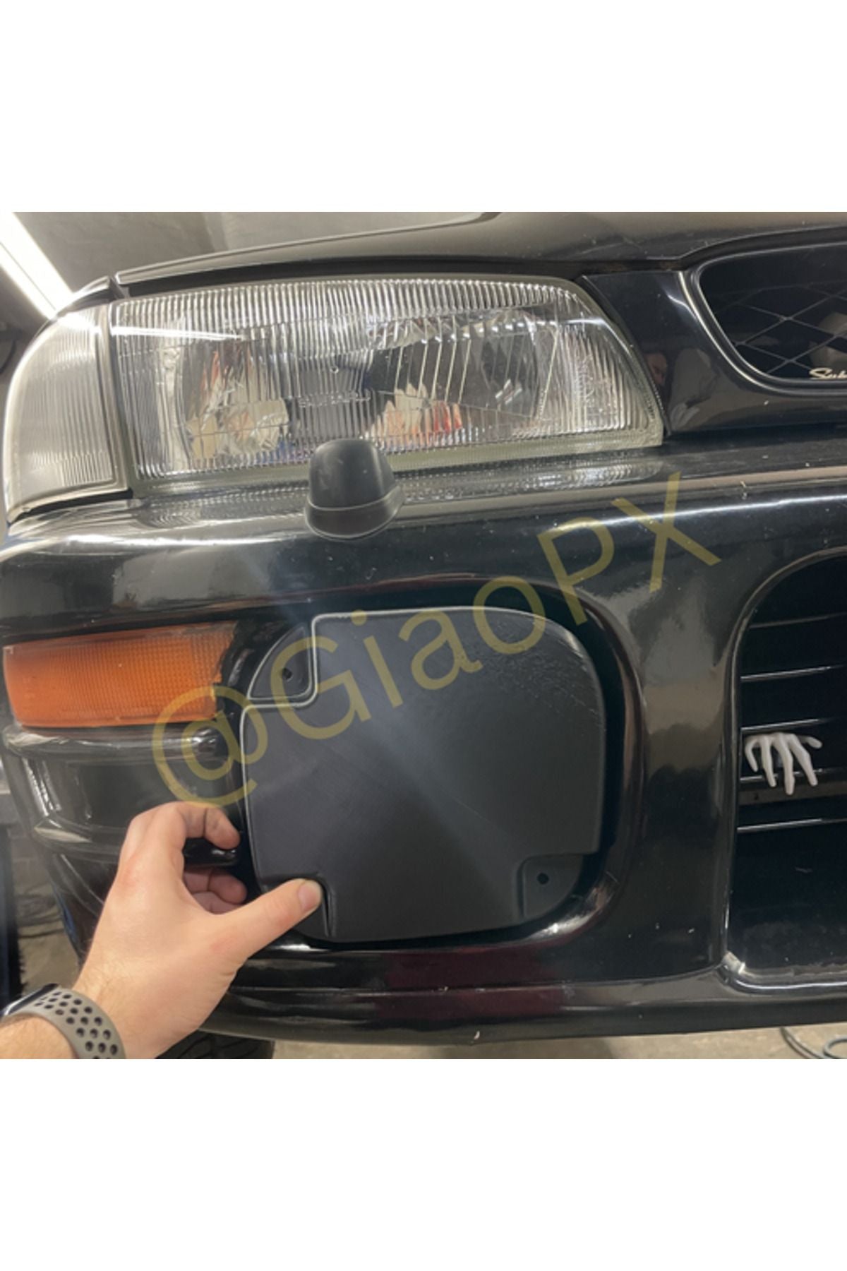 Subaru Impreza GC8 schraffierte Nebelscheinwerferabdeckung