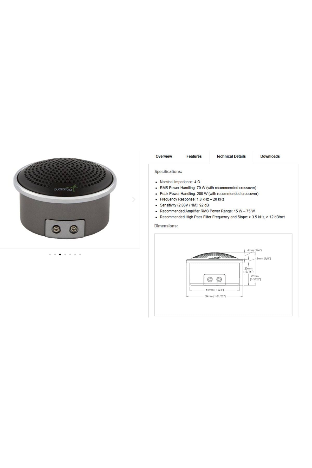 POD FÜR AUDIOFROG GS25 UND GS10