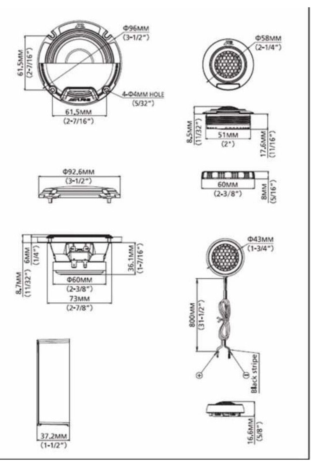 Alpine S653 3-Wege-Pod-Pod