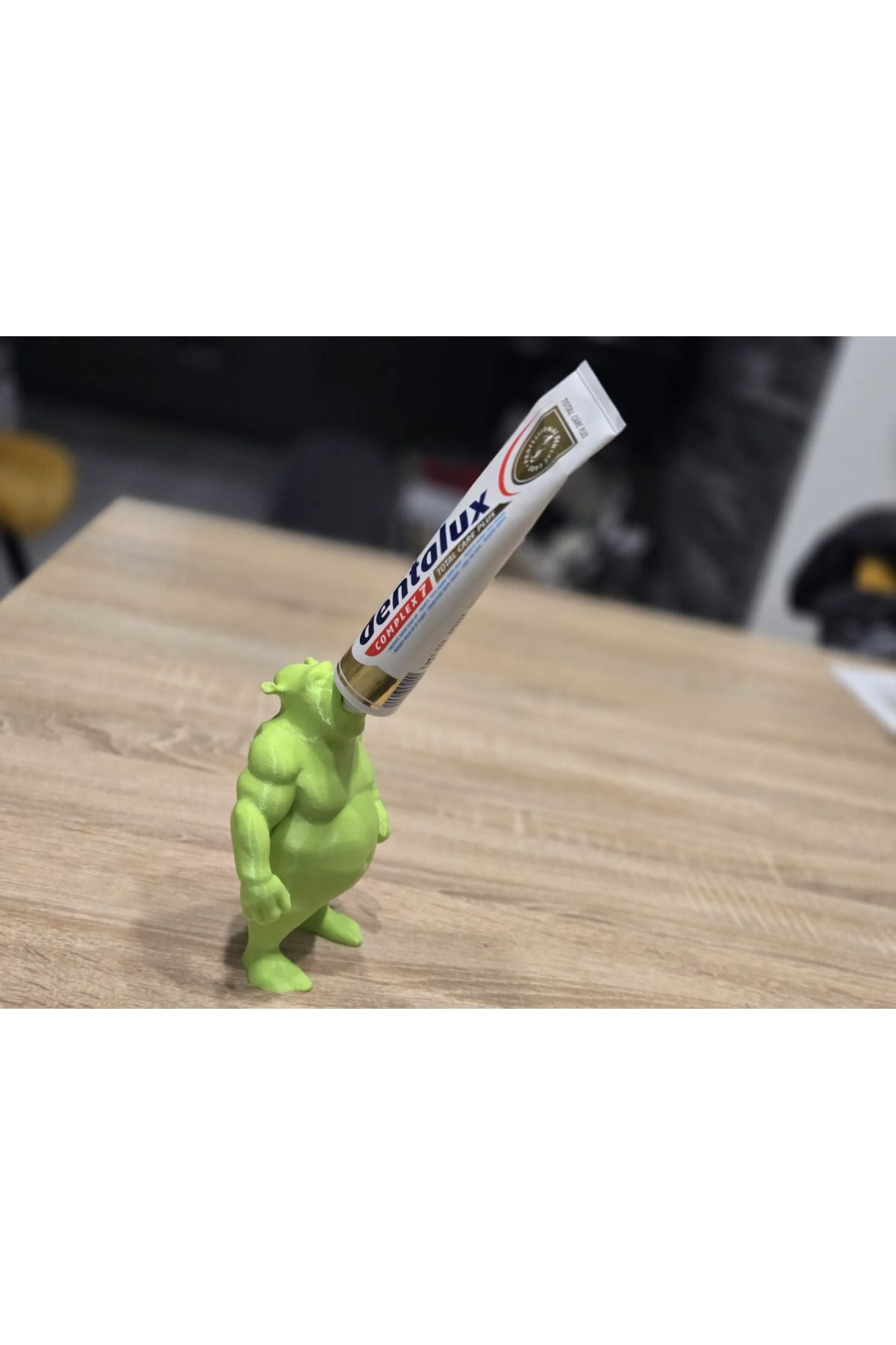 Shrek-Zahnpasta-Kappe