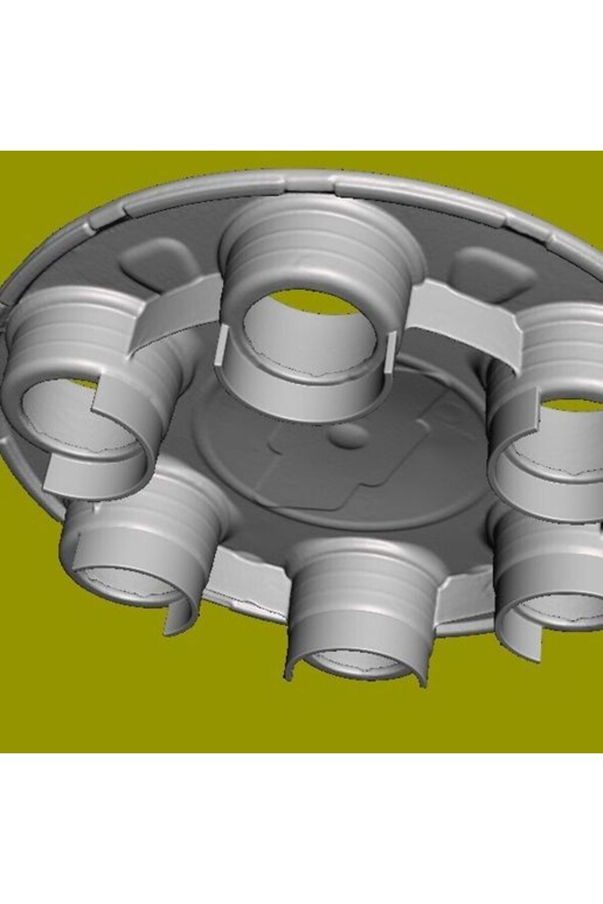 Chevrolet hubcap + bolt