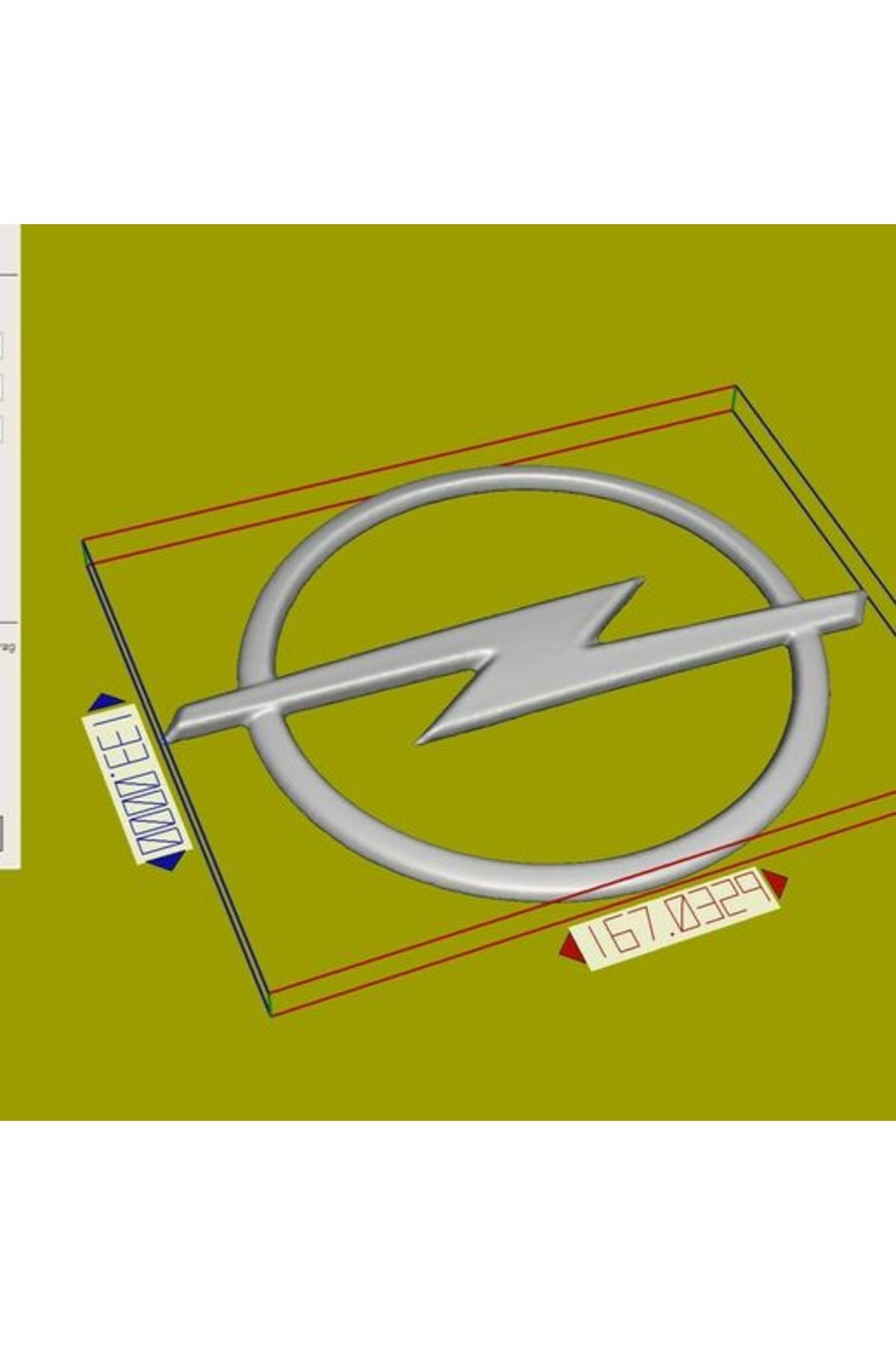 Opel logo 133mm