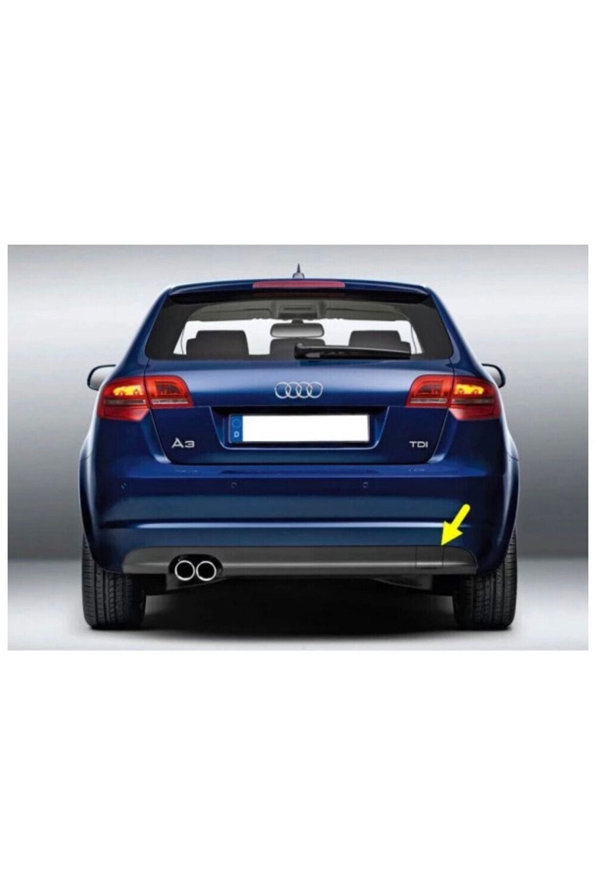 Audi A3 2009–2013 kompatible Abdeckung für die hintere Stoßstange