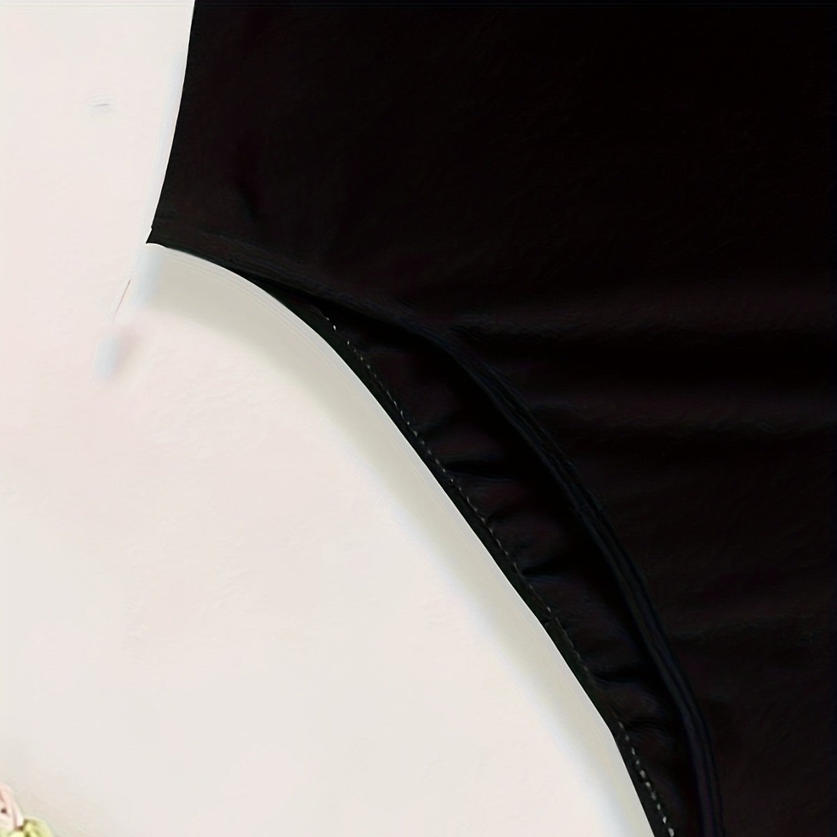 Conservative Black And White Patchwork One-piece Swimsuit For Women