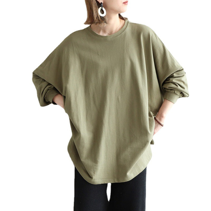 Cozy Oversized Mid-Length Batwing Sweater