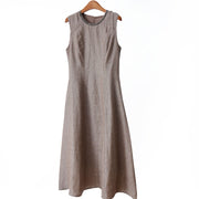Sleeveless Waist-cinching Tank Dress for Women