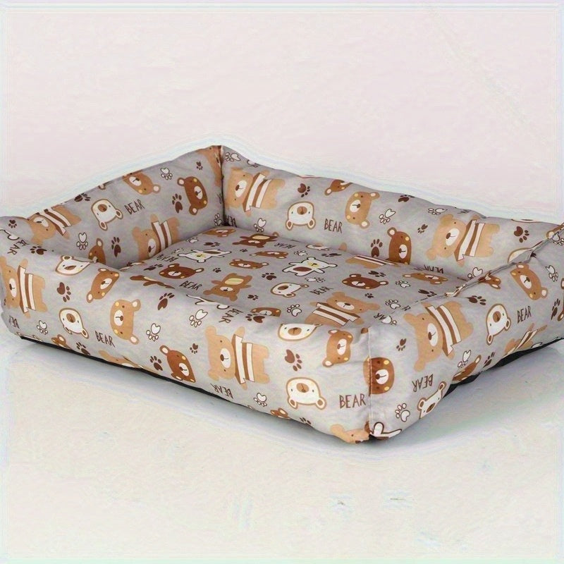 1Pc All-Season Pet Bed - Cooling Dog & Cat Mattress With Soft Breathable Surface, Easy-Clean Design For Small Dogs & Puppies, Portable Indoor/Outdoor Use, Fun Patterns, Perfect Gift For Halloween &...