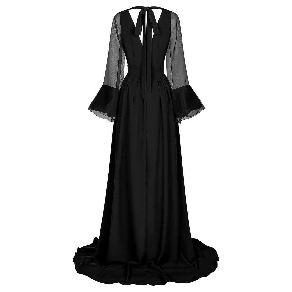 Renaissance and Medieval European Court-style Trailing Dress