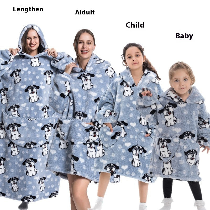 Cozy Oversized Thickened Hooded Blanket Sweatshirt