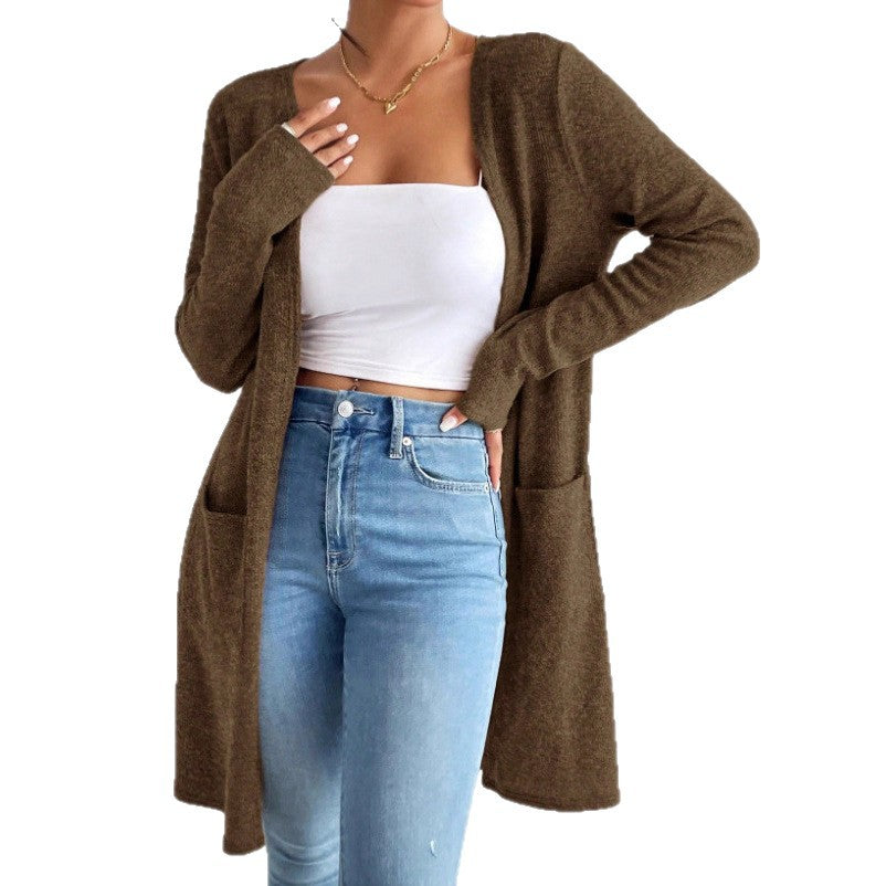 Hot-selling Casual All-match Knit Cardigan From Europe and the Us