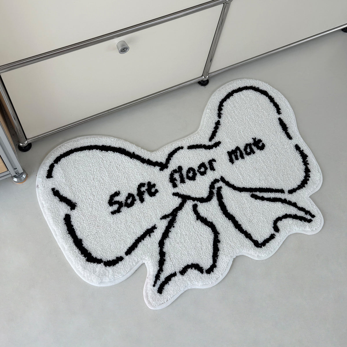 Bathroom Strong Absorbent Special-shaped Flocking Bedroom Bedside Carpet