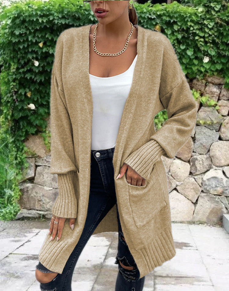 Casual Loose Pockets Knitwear Sweater