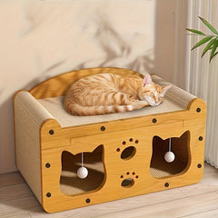 2-in-1 cat scratching board and post