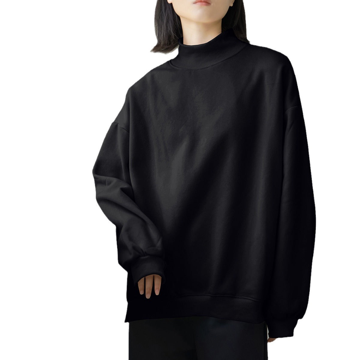 Cozy Oversized Brushed Fleece Pullover Hoodie for Women