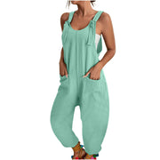 Women's Fashion Splicing Sling Jumpsuit