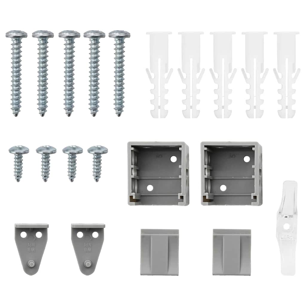 Window Blind with Curtains, Silver; Window Blind with