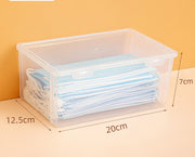 Stay Organized With Transparent Mask Storage Box