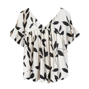Floral Print Crew Neck Short Sleeve Top – Light & Breezy