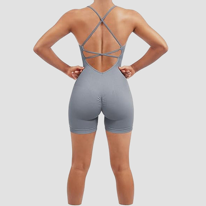 European And American-style Vest-style Yoga Bodysuit