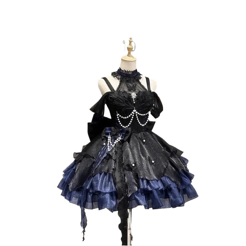 Swan Princess Lolita Dress Elegant Puffy Party Gown