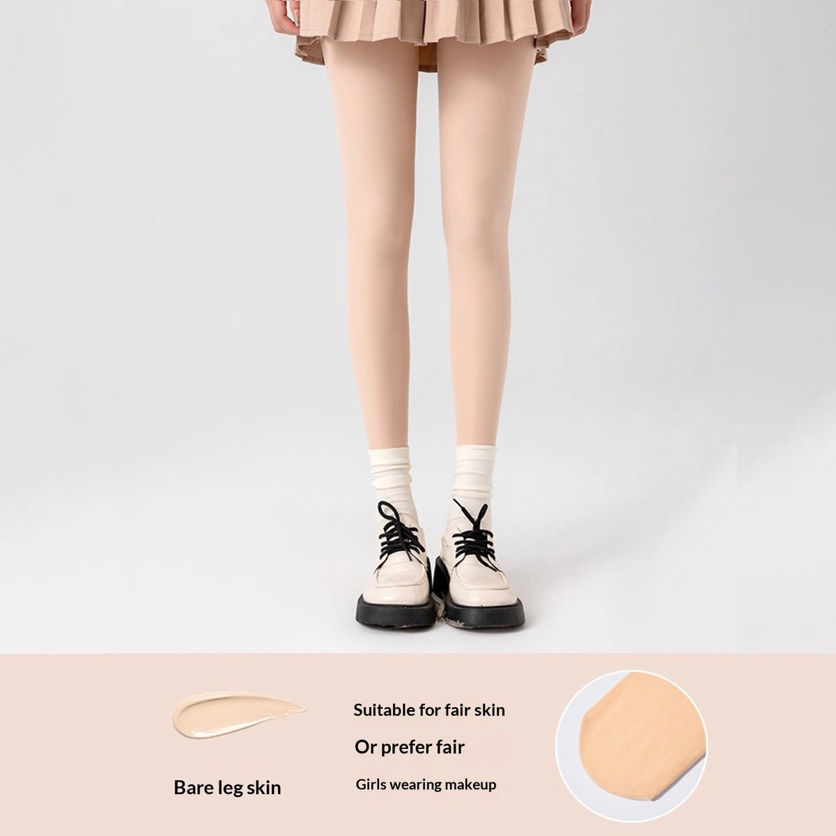 Anti-Slip Fleece-Lined Thick Tights for Ultimate Warmth