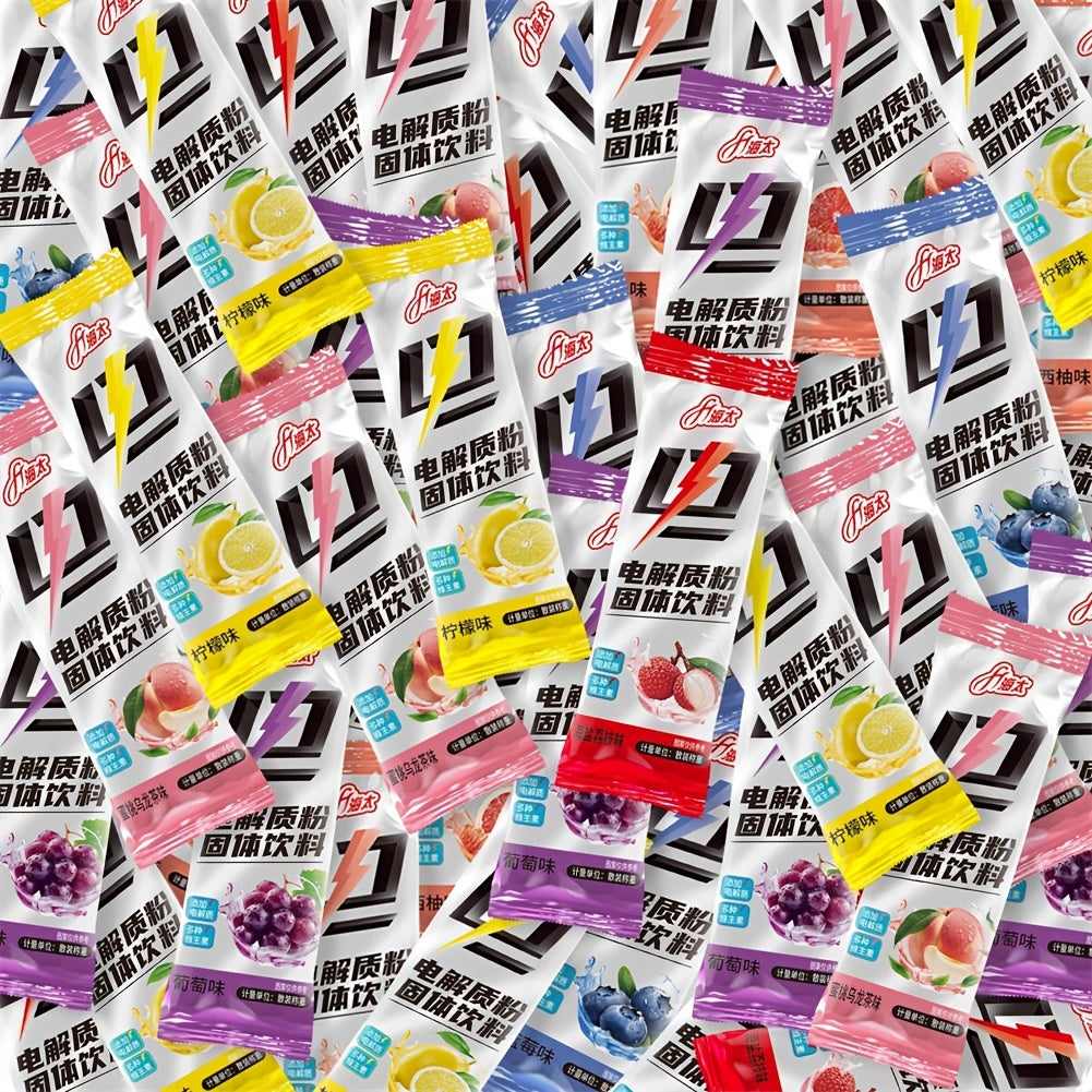 60-Packet Electrolyte Powder Mix with 6 Assorted Fruit Flavors
