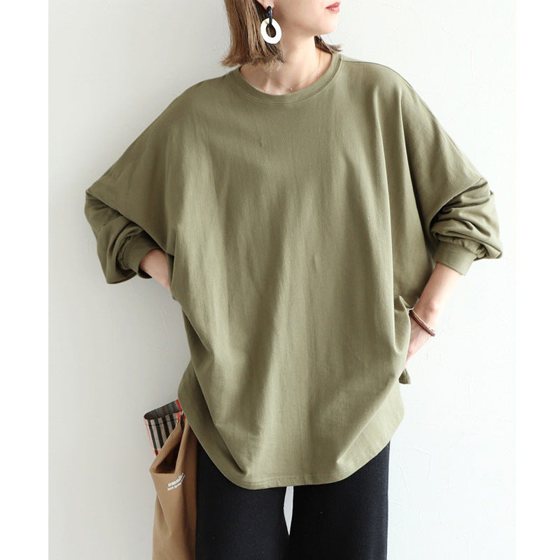 Cozy Oversized Mid-Length Batwing Sweater
