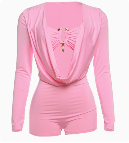 Spring And Summer New Personality Street Sexy Slim Fit Slimming Jumpsuit