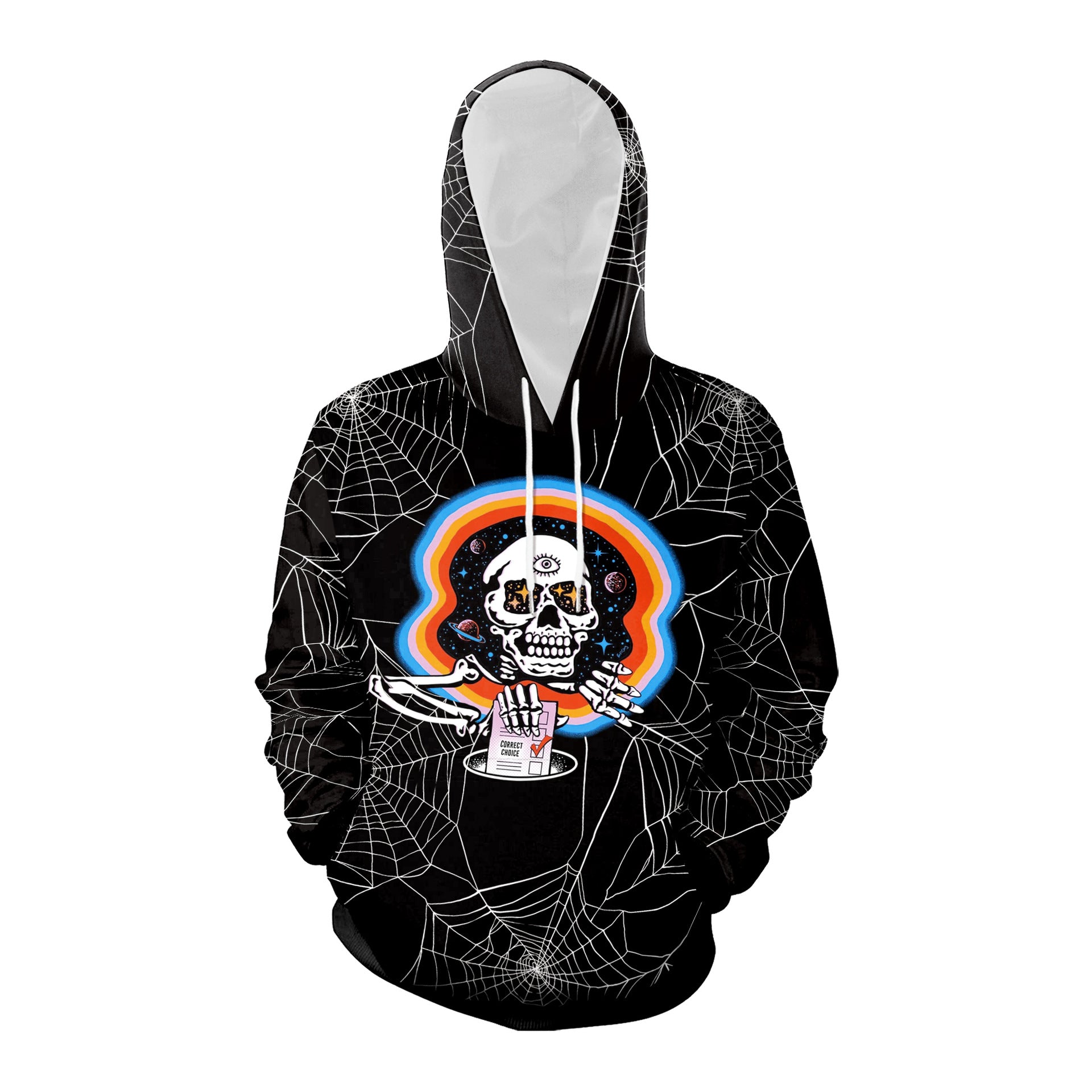 Women's Halloween Skull Casual Hooded Sweatshirt