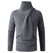 A Thick High-neck Sweater with a Strong Sense of Knitwear Design