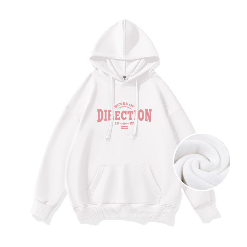 Cozy Fleece-Lined Black Pullover Hoodie