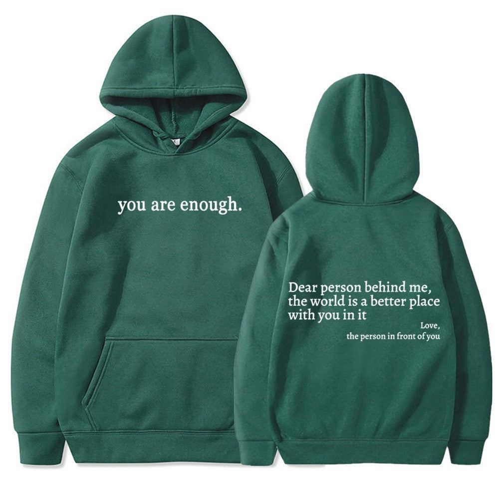 Women's Brushed Fleece Letter Graphic Hoodie