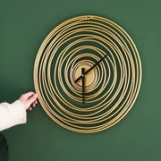 Large Metal Wall Mount Clock Modern Office Home Shop Art Decor Silent Movement 19 Inches Diameter